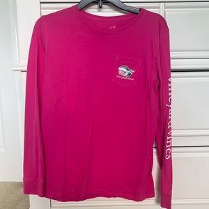 Hot Pink Vineyard Vines Long Sleeve Christmas